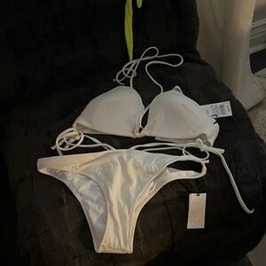 Shade & Shore White Bikini Set
